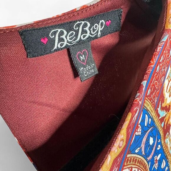 BeBop Boho Print Summer Dress M – Easy Breezy Style - Picture 4 of 6